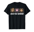 Pickleball Leopard Peace Love Pickleball T-Shirt - Novelty Apparel Unisex - T-Shirt, Sweatshirt, Hoodie