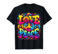 Hippie Tie Dye Peace Sign Love T-Shirt - Fun Novelty Design Unisex - T-Shirt, Sweatshirt, Hoodie