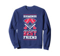 Diamonds Are Best Friend Baseball Sweatshirt - Aesthetic Graphic Men Women - T-Shirt, Sweatshirt, Hoodie