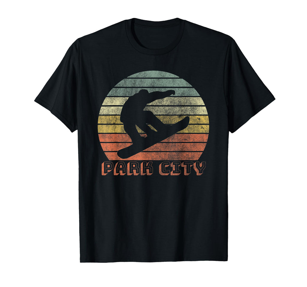 Park City Utah Snowboarding Sunset T-Shirt - Minimalist Print for Adults - T-Shirt, Sweatshirt, Hoodie
