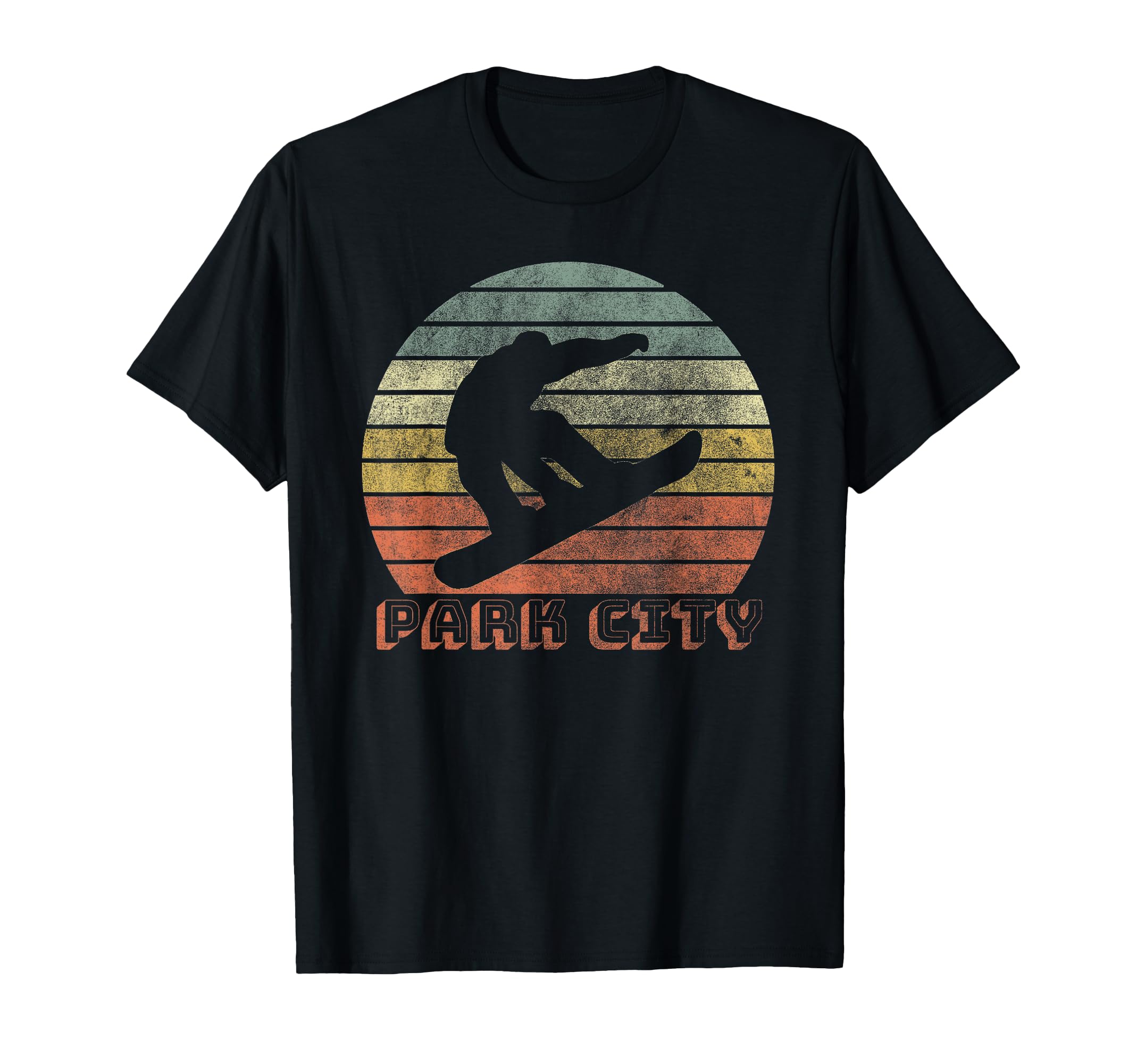 Park City Utah Snowboarding Sunset T-Shirt - Minimalist Print for Adults - T-Shirt, Sweatshirt, Hoodie