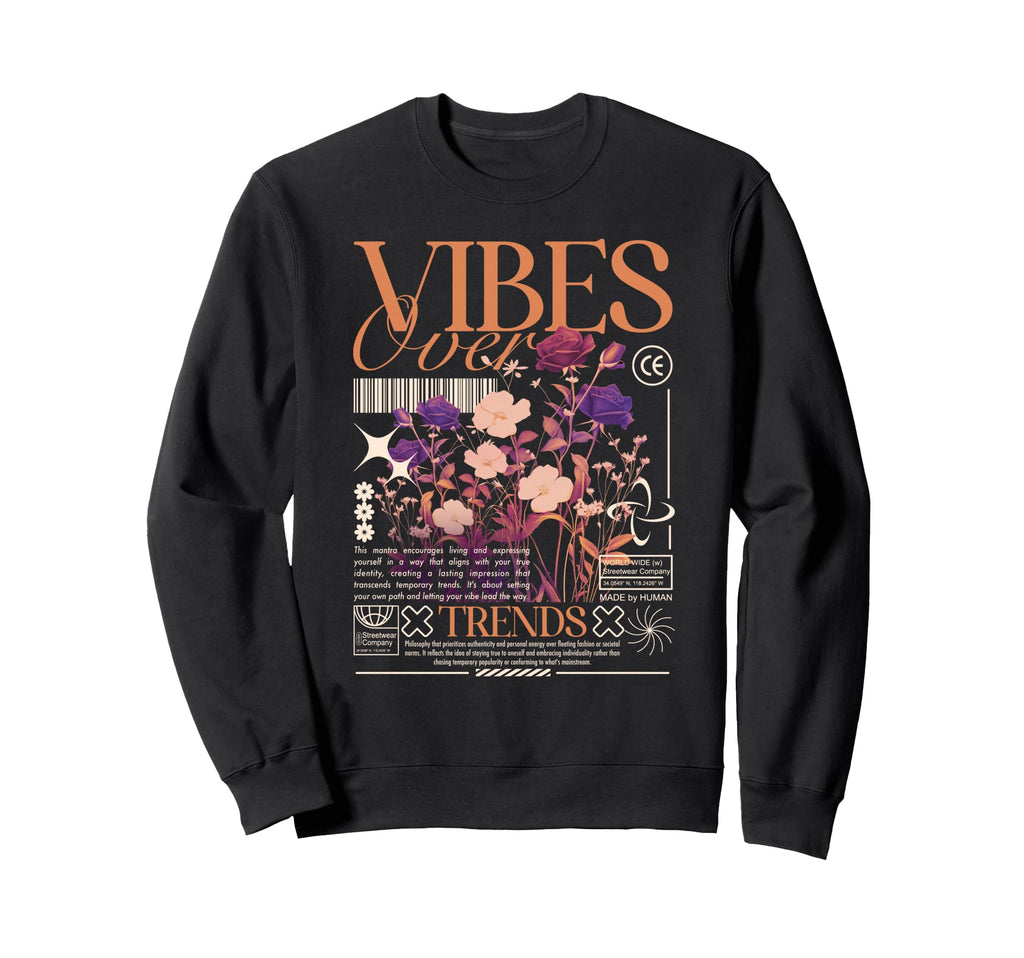 Y2K Vibes Bold Urban Graffiti Sweatshirt - Trendy Graphic Men Women - T-Shirt, Sweatshirt, Hoodie