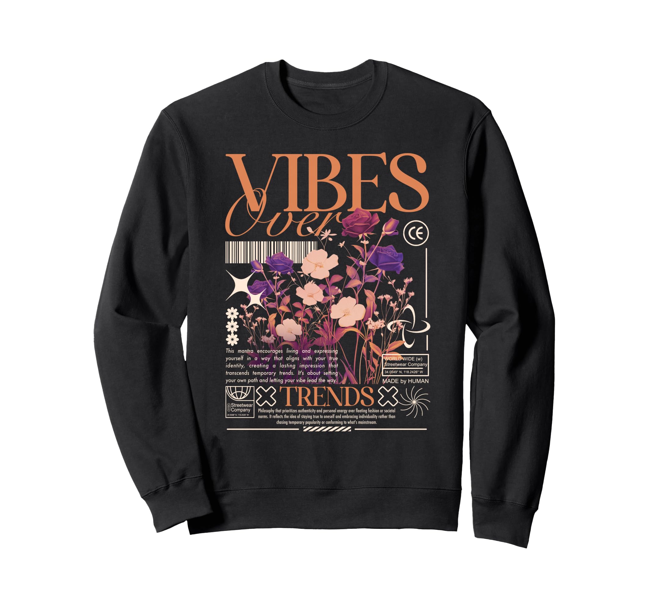 Y2K Vibes Bold Urban Graffiti Sweatshirt - Trendy Graphic Men Women - T-Shirt, Sweatshirt, Hoodie