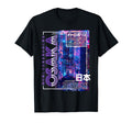 Osaka City 80S Synthwave Skyline Japan T-Shirt - Streetwear Style Unisex - T-Shirt, Sweatshirt, Hoodie