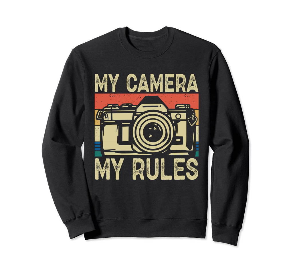 Photo Camera Photographer Sweatshirt - Casual Everyday Wear for Adults - T-Shirt, Sweatshirt, Hoodie