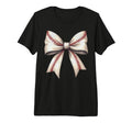 Baseball Bow Baseball Mom Tri Blend T-Shirt - Novelty Apparel for Adults - T-Shirt, Sweatshirt, Hoodie