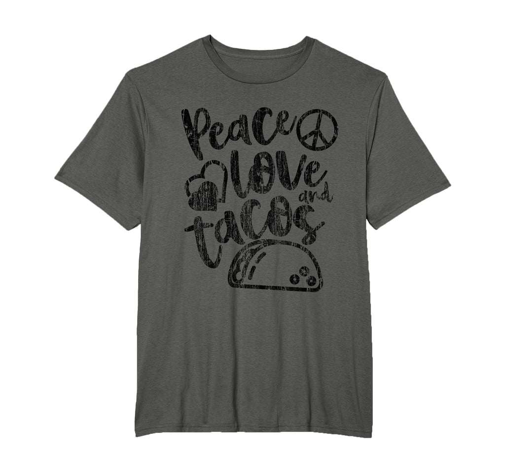Peace Love Tacos Funny Food Cinco De T-Shirt - Unique Graphic for Adults - T-Shirt, Sweatshirt, Hoodie