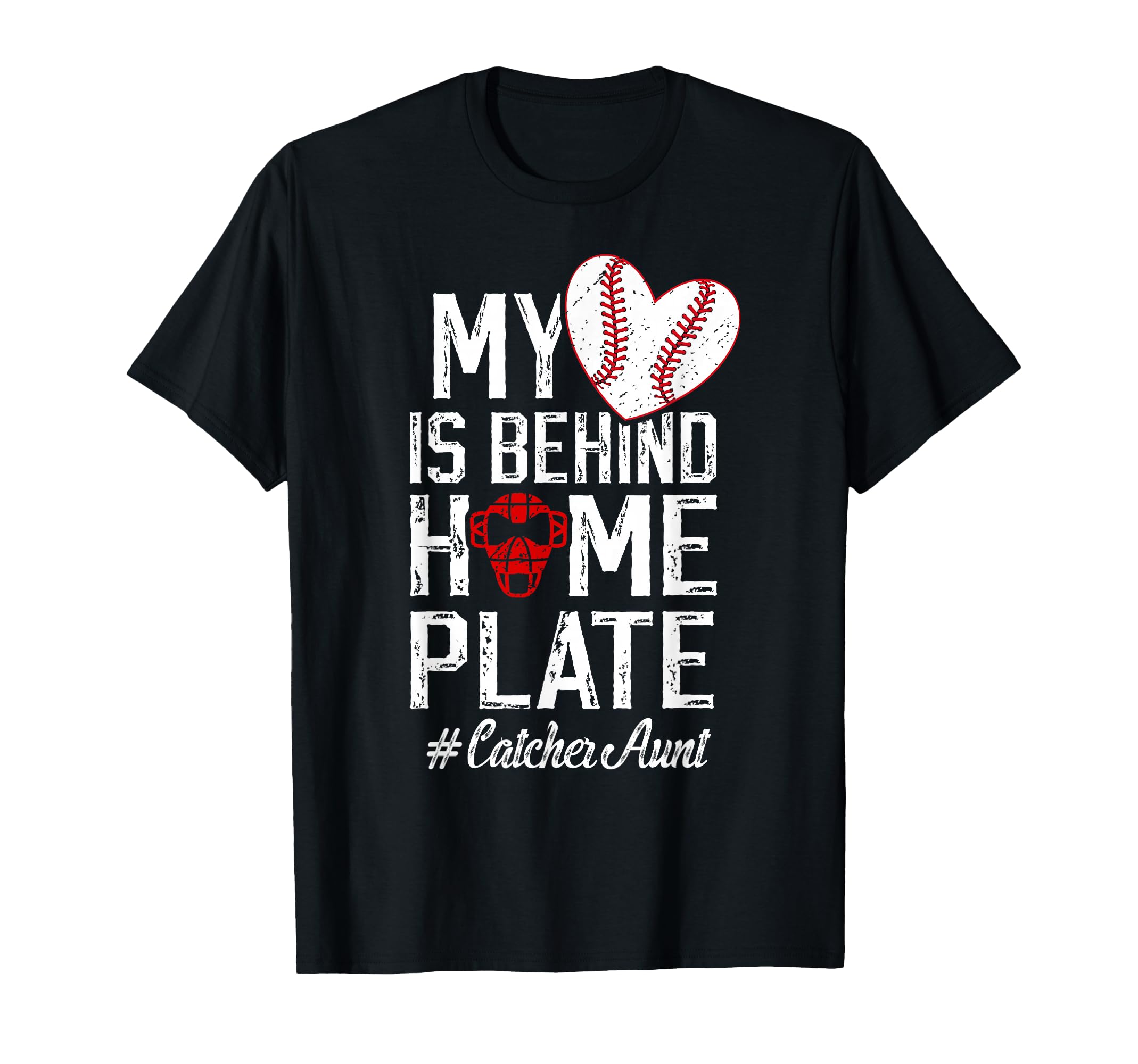 Proud Baseball Catcher Aunt Baseball T-Shirt - Novelty Apparel for Adults - T-Shirt, Sweatshirt, Hoodie