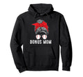 Mothers Day Funny Baseball Bonus Mom Hoodie - Graphic Print for Adults - T-Shirt, Sweatshirt, Hoodie