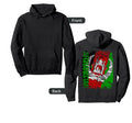 Afghanistan Flag Distressed Hoodie - Aesthetic Graphic for Adults - T-Shirt, Sweatshirt, Hoodie