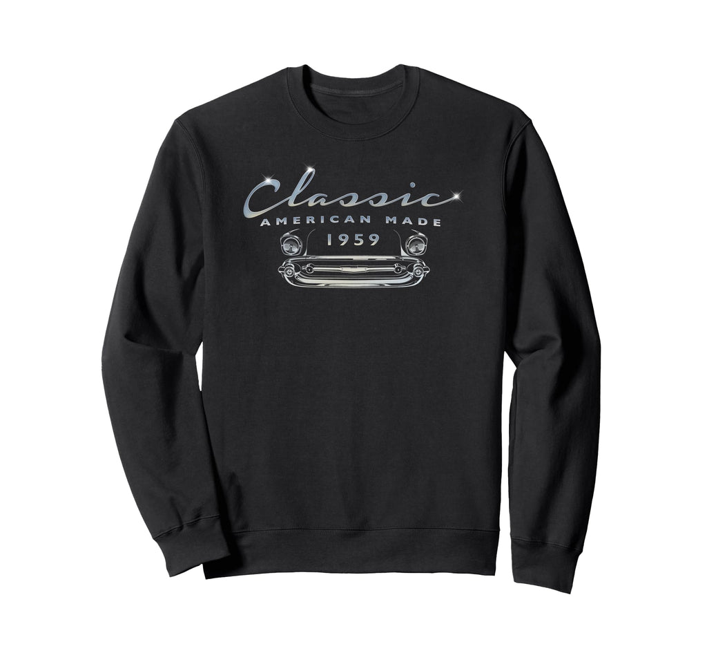 Born 1959 Car Antique Auto 66Th Birthday Sweatshirt - Graphic Print Unisex - T-Shirt, Sweatshirt, Hoodie