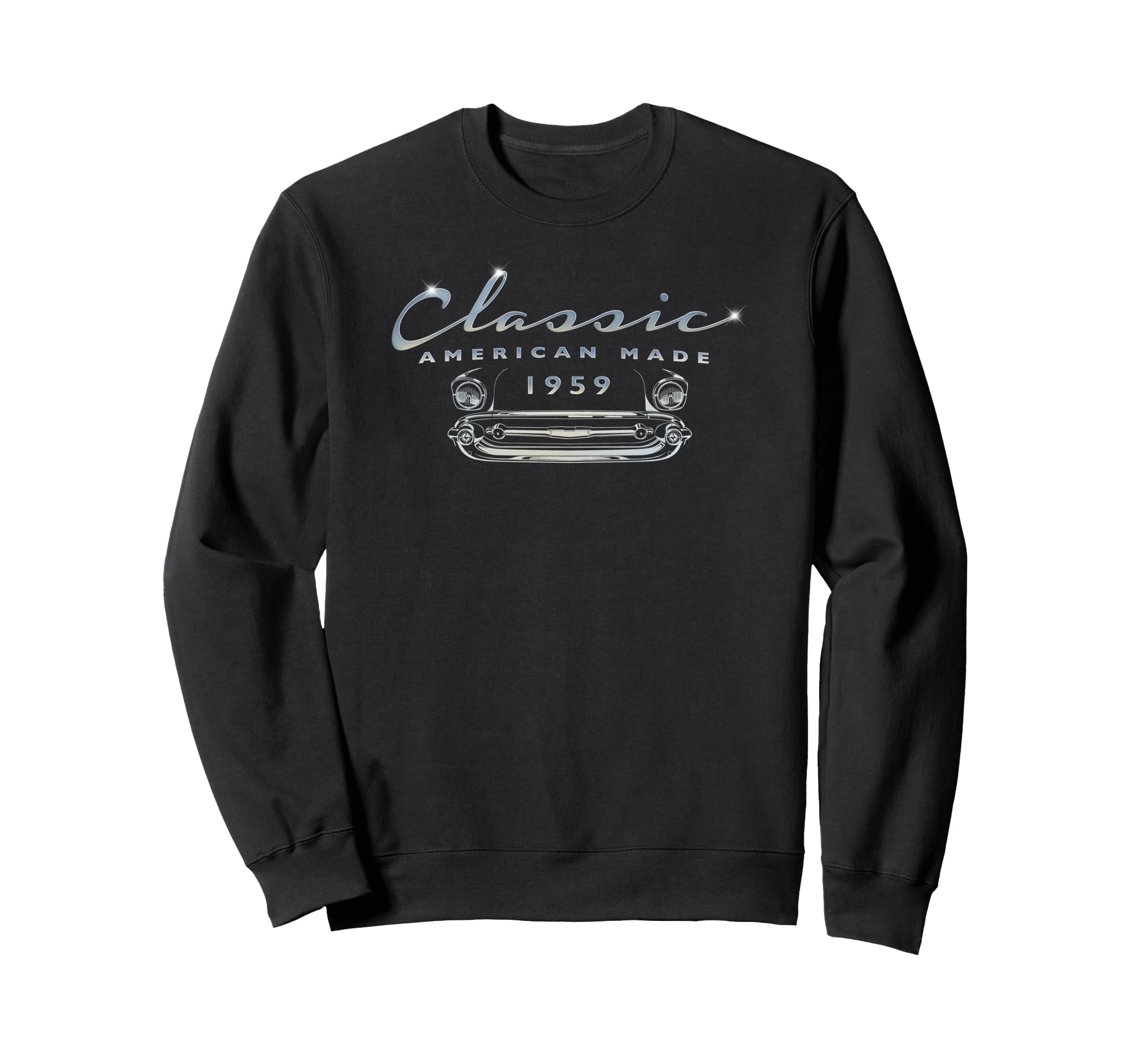 Born 1959 Car Antique Auto 66Th Birthday Sweatshirt - Graphic Print Unisex - T-Shirt, Sweatshirt, Hoodie