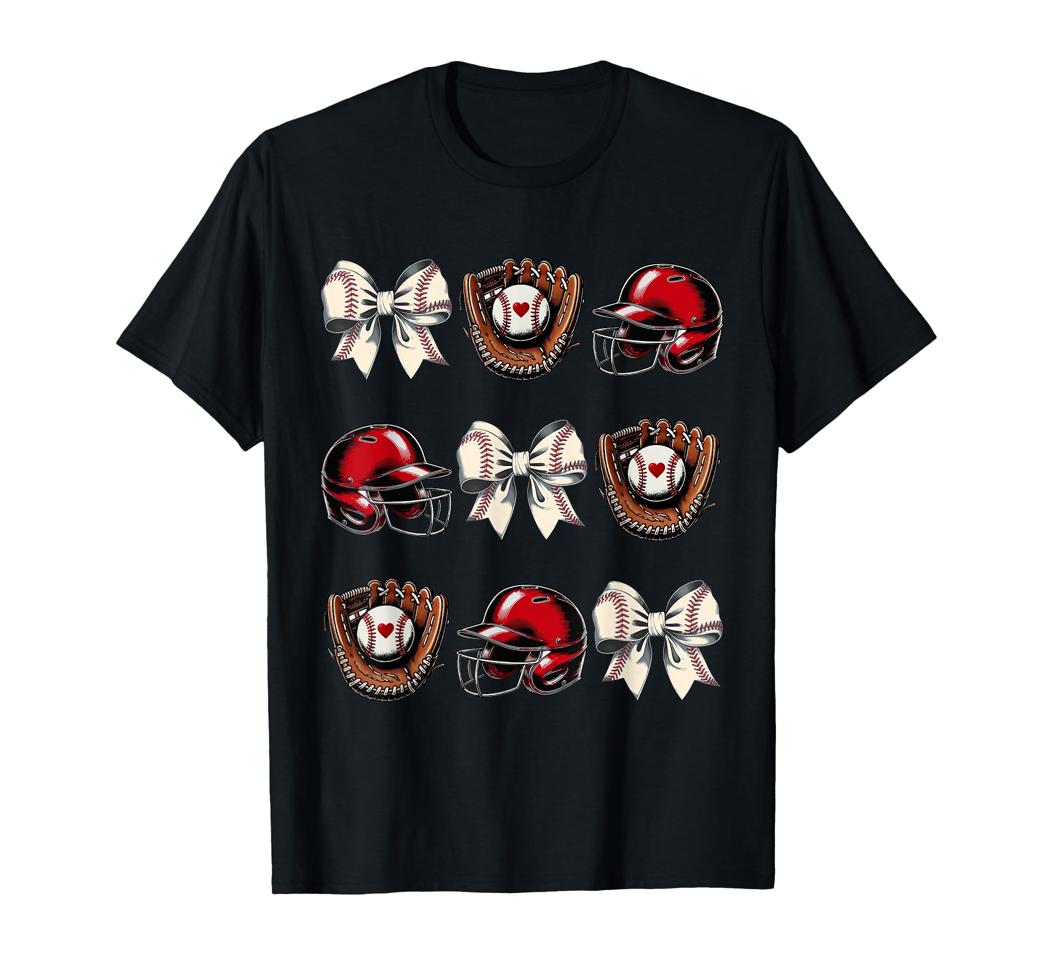 Baseball Mom Coquette Mothers Day T-Shirt - Fun Novelty Design Men Women - T-Shirt, Sweatshirt, Hoodie