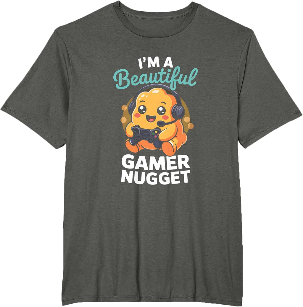 Kawaii Gamer Chicken Nugget - Adult & Kids T-Shirts, Sweatshirts & Hoodies apparel design preview 1