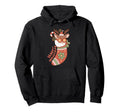 Groovy Reindeer Stocking Boho Aesthetic Hoodie - Unique Graphic Unisex - T-Shirt, Sweatshirt, Hoodie