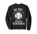 My Might Not Always Swing Baseball Sweatshirt - Trendy Graphic Men Women - T-Shirt, Sweatshirt, Hoodie