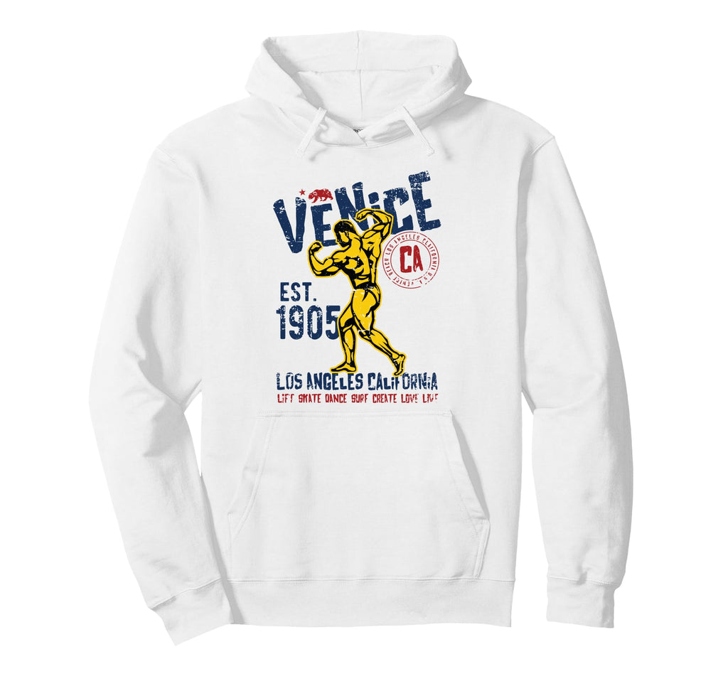 Venice Est 1905 California Distressed Hoodie - Streetwear Style for Adults - T-Shirt, Sweatshirt, Hoodie