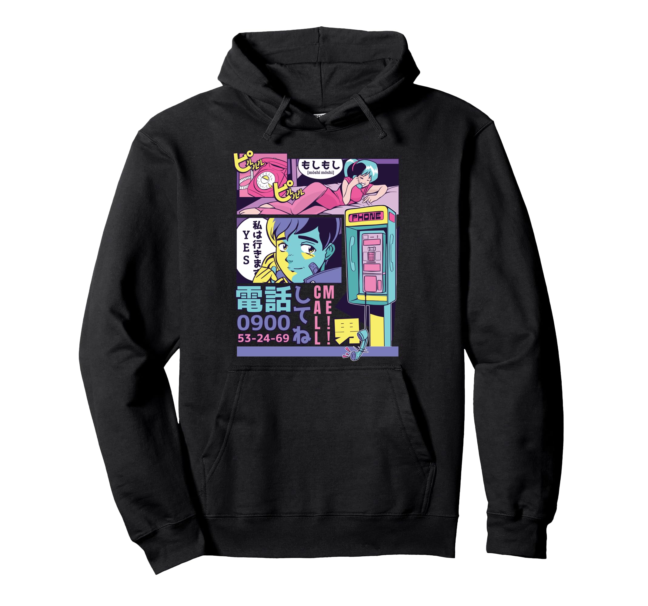 Anime 80S 90S Vaporwave City Pop Hoodie - Casual Everyday Wear Men Women - T-Shirt, Sweatshirt, Hoodie