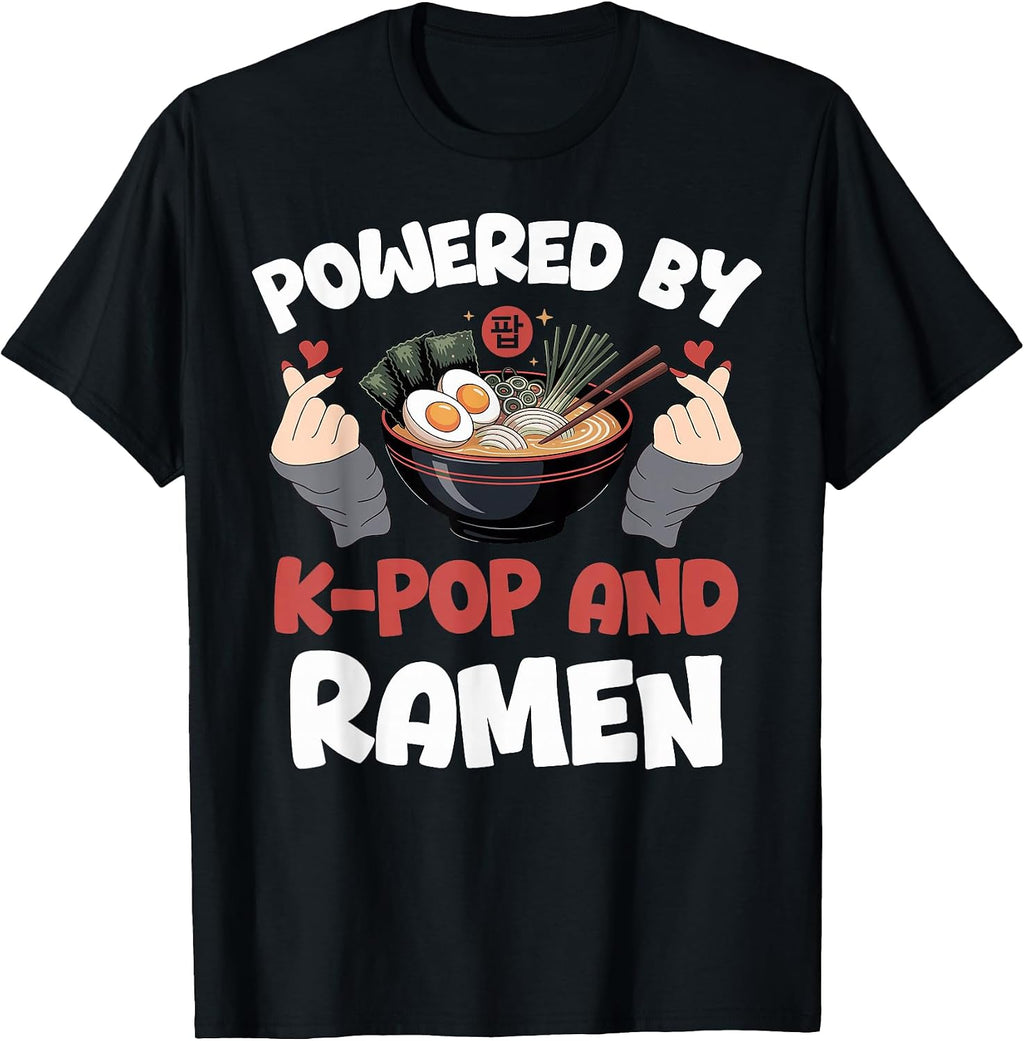 K-Pop Music Merch and Ramen Noodles - Adult & Kids T-Shirts, Sweatshirts & Hoodies apparel design preview 1