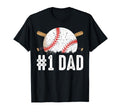 Mens 1 Dad Baseball Number One Daddy Son T-Shirt - Streetwear Style Unisex - T-Shirt, Sweatshirt, Hoodie