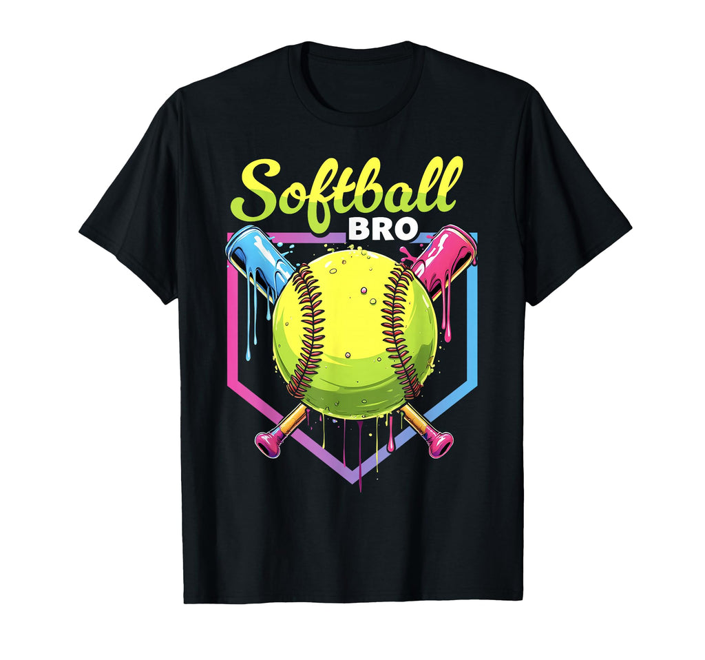 Softball Drip Brother Ice Cream T-Shirt - Trendy Graphic Men Women - T-Shirt, Sweatshirt, Hoodie