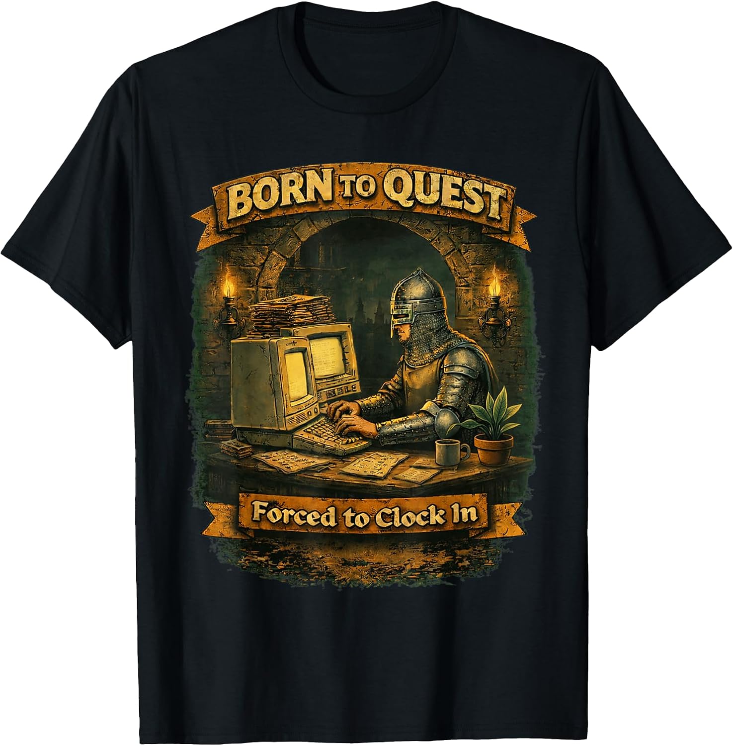 Funny office Computer artwork - Adult & Kids T-Shirts, Sweatshirts & Hoodies apparel design preview 1