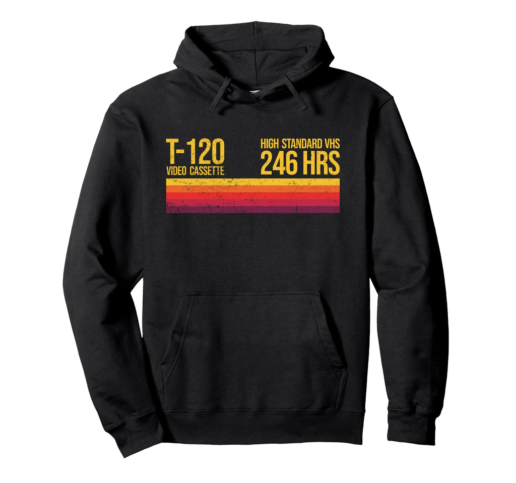 80S 90S Video Cassette Tape Vhs Hoodie - Graphic Print Unisex - T-Shirt, Sweatshirt, Hoodie