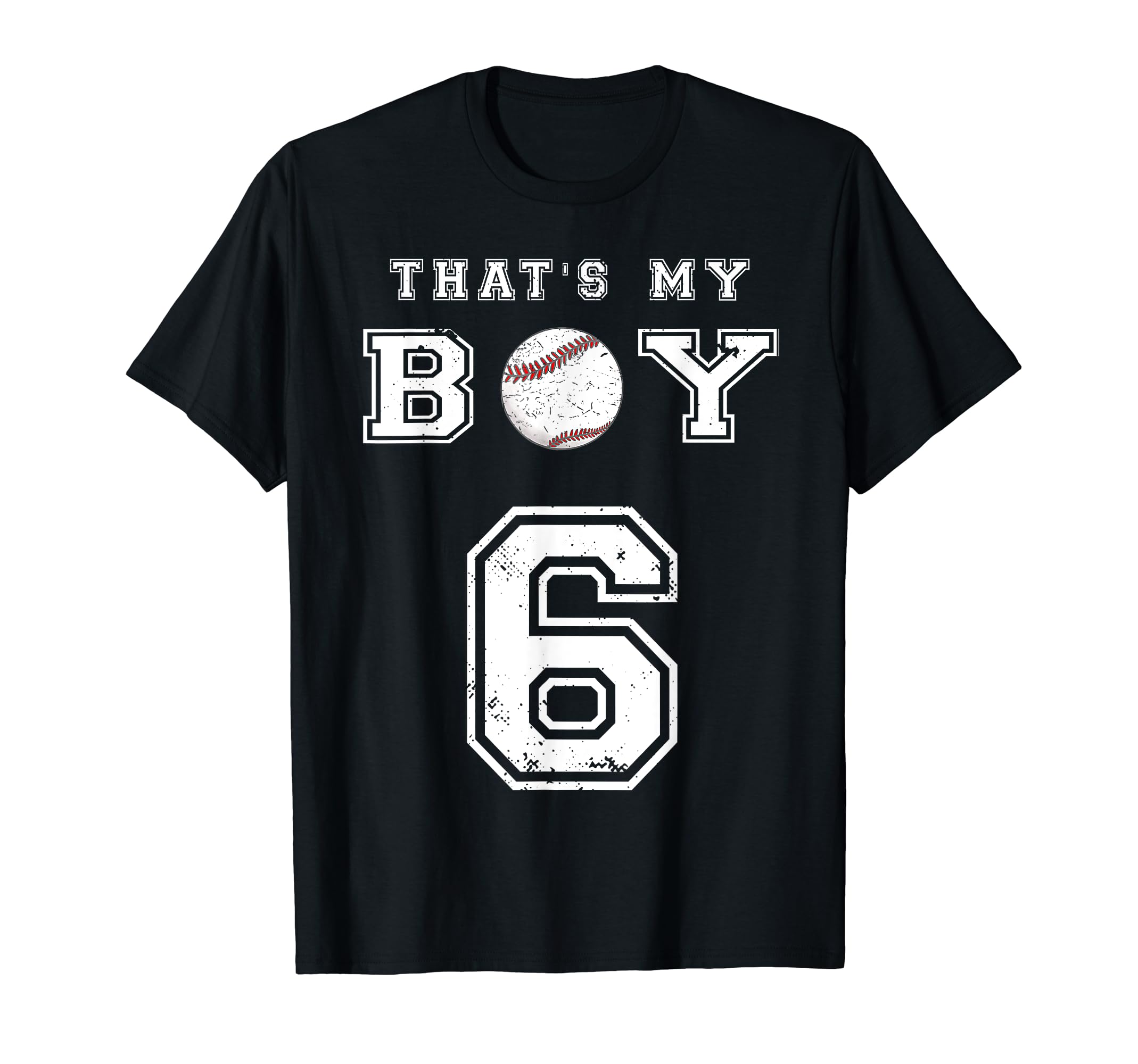 Thats My Baseball 6 Jersey Number T-Shirt - Aesthetic Graphic for Adults - T-Shirt, Sweatshirt, Hoodie