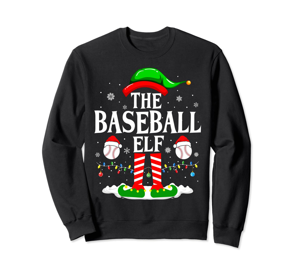 Baseball Elf Funny Matching Sweatshirt - Streetwear Style for Adults - T-Shirt, Sweatshirt, Hoodie