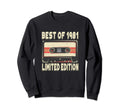 Cassette Tape Best 1981 Sweatshirt - Custom Art Print Men Women - T-Shirt, Sweatshirt, Hoodie