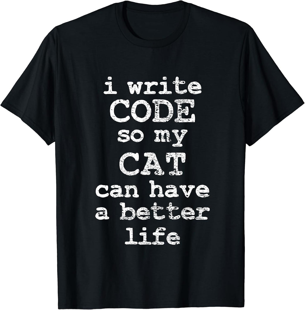 Software Developer Coding Cat Gifts - Adult & Kids T-Shirts, Sweatshirts & Hoodies apparel design preview 1