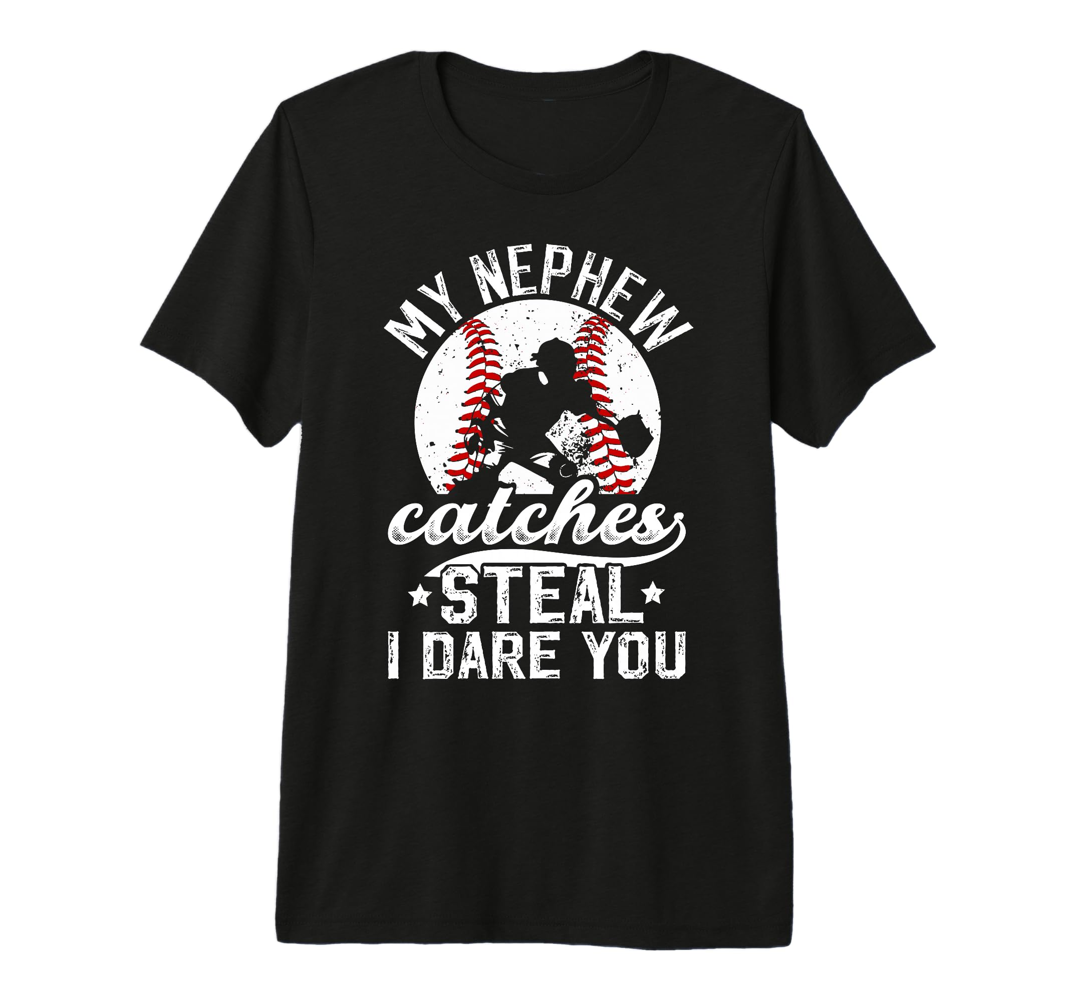 Mens Funny Baseball Catcher Uncle T-Shirt - Casual Everyday Wear Unisex - T-Shirt, Sweatshirt, Hoodie