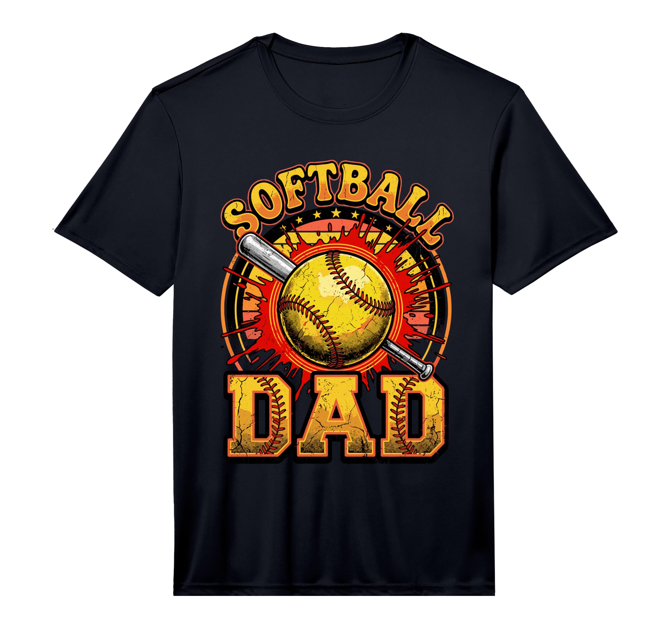 Softball Dad Funny Sports Fathers Day T-Shirt - Trendy Graphic for Adults - T-Shirt, Sweatshirt, Hoodie