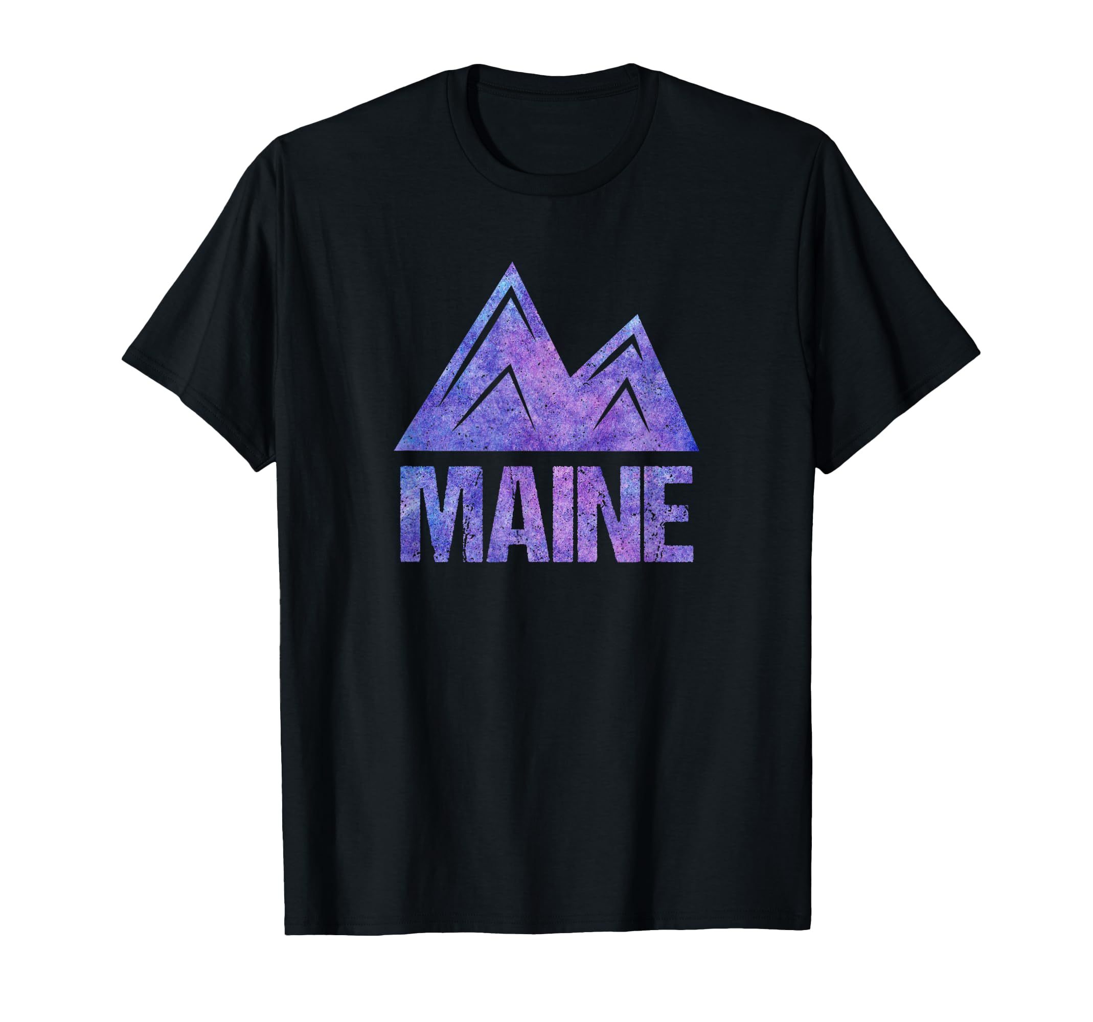 Maine Distressed Watercolor Hiking T-Shirt - Aesthetic Graphic Men Women - T-Shirt, Sweatshirt, Hoodie