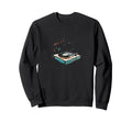 Vinyl Record Player Musical Notes Sweatshirt - Aesthetic Graphic Unisex - T-Shirt, Sweatshirt, Hoodie