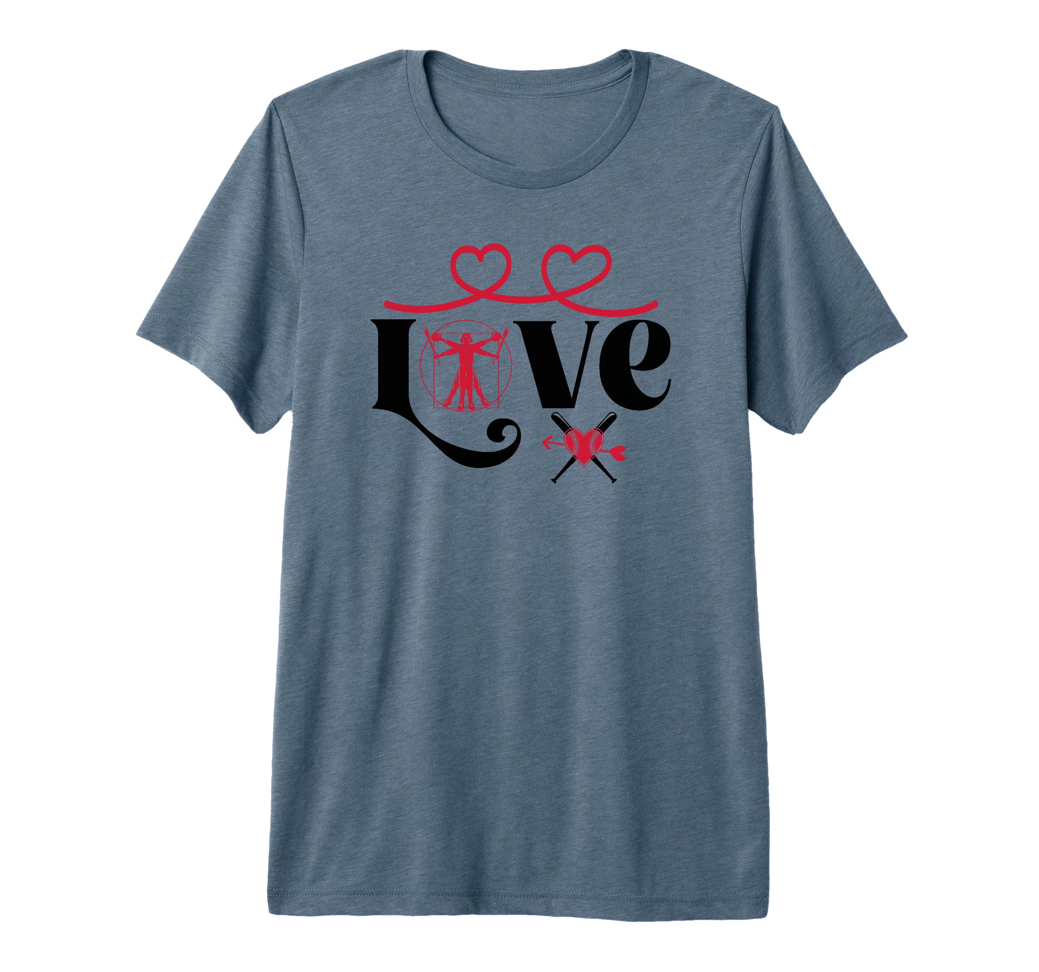Baseball Softball Baseball Mom Love T-Shirt - Graphic Print Unisex - T-Shirt, Sweatshirt, Hoodie