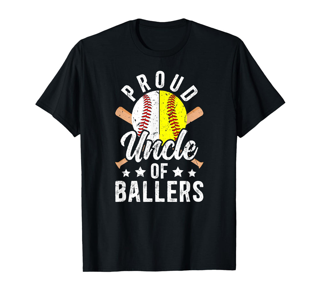 Proud Uncle Ballers Baseball T-Shirt - Aesthetic Graphic Men Women - T-Shirt, Sweatshirt, Hoodie