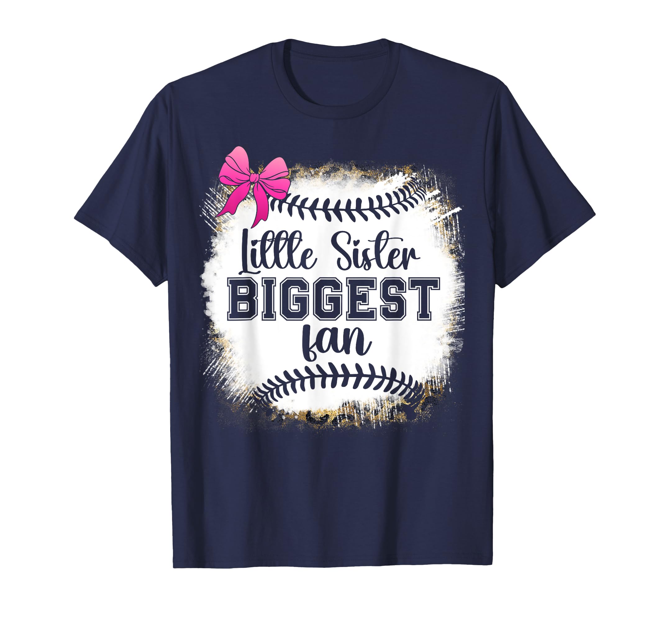 Baseball Little Sister Biggest Fan T-Shirt - Unique Graphic for Adults - T-Shirt, Sweatshirt, Hoodie