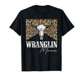 Bull Skull Wranglin Mama Western T-Shirt - Custom Art Print for Adults - T-Shirt, Sweatshirt, Hoodie