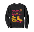 Roller Rink Crew Skate Disco Sweatshirt - Aesthetic Graphic for Adults - T-Shirt, Sweatshirt, Hoodie