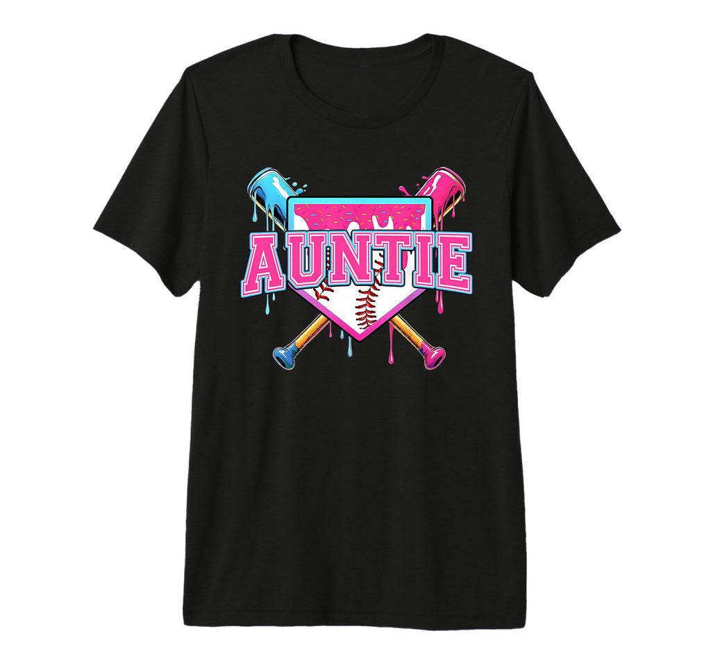 Baseball Drip Aunt Ice Cream Drip T-Shirt - Custom Art Print for Adults - T-Shirt, Sweatshirt, Hoodie