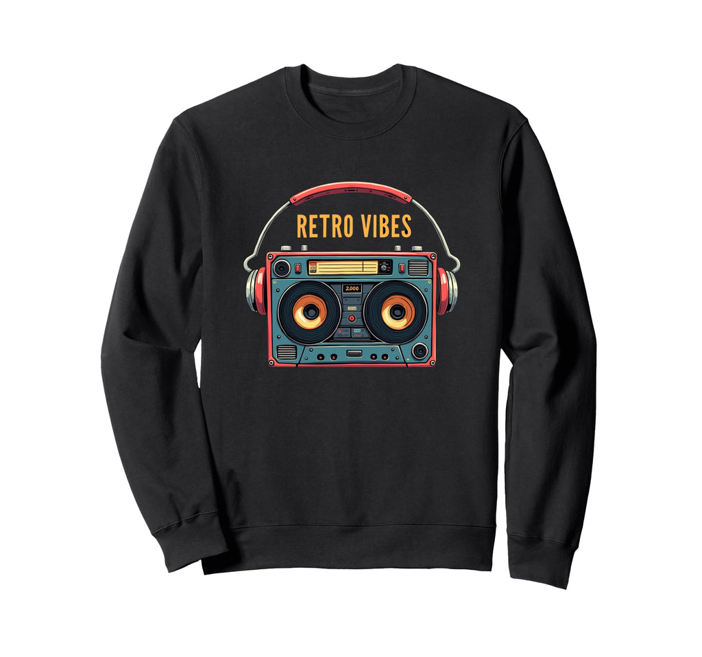 90S Fun Cassette Tape Vibe Sweatshirt - Fun Novelty Design for Adults - T-Shirt, Sweatshirt, Hoodie