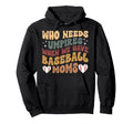 Baseball Mom Baseball Player Mom Hoodie - Aesthetic Graphic for Adults - T-Shirt, Sweatshirt, Hoodie