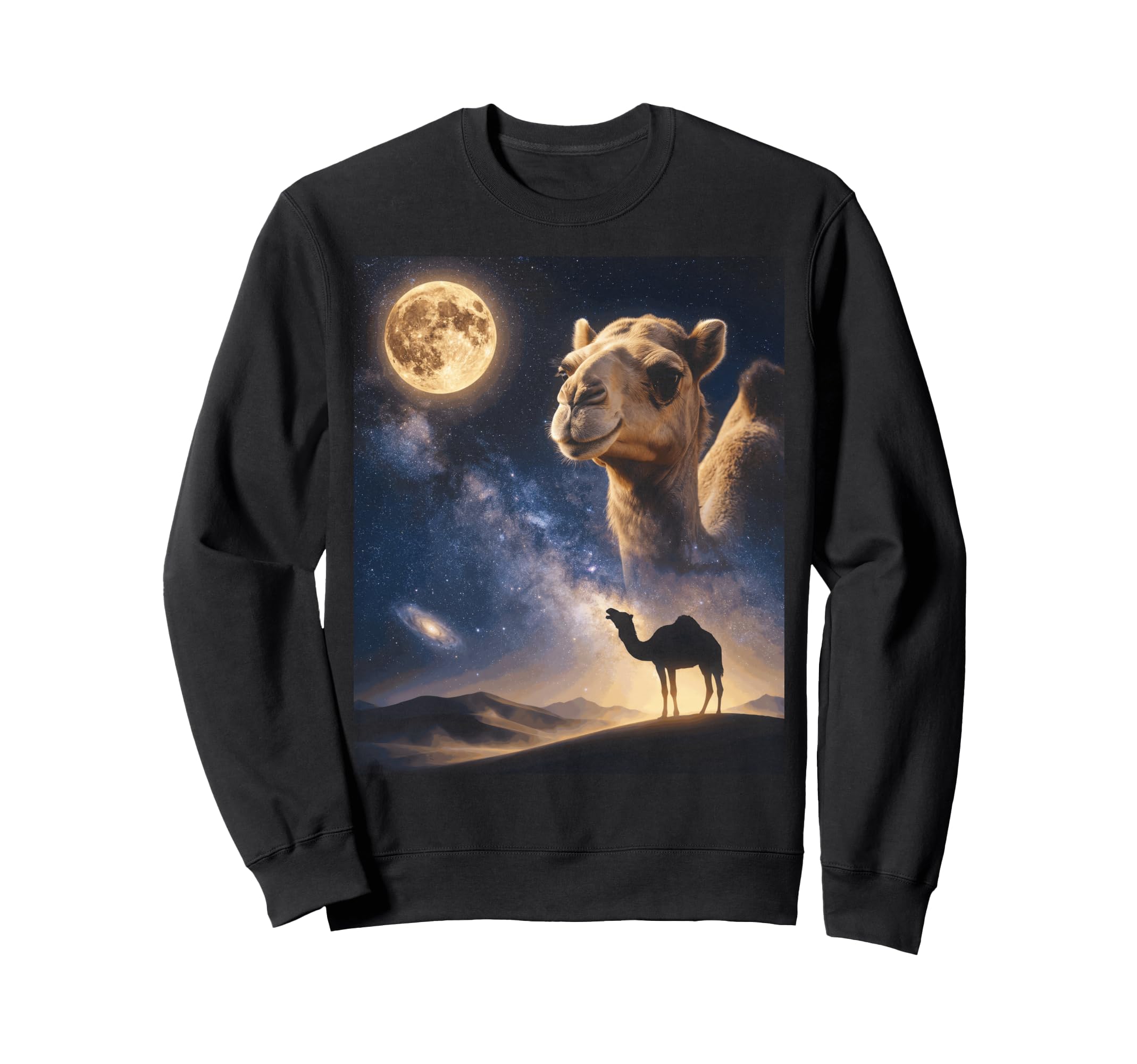 Howling Camel Full Moon Sweatshirt - Casual Everyday Wear for Adults - T-Shirt, Sweatshirt, Hoodie