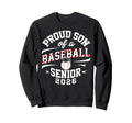 Proud Son 2026 Baseball Senior Sweatshirt - Unique Graphic for Adults - T-Shirt, Sweatshirt, Hoodie