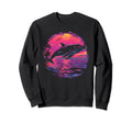 Whale Vaporwave Aesthetic Synthwave Sweatshirt - Trendy Graphic for Adults - T-Shirt, Sweatshirt, Hoodie