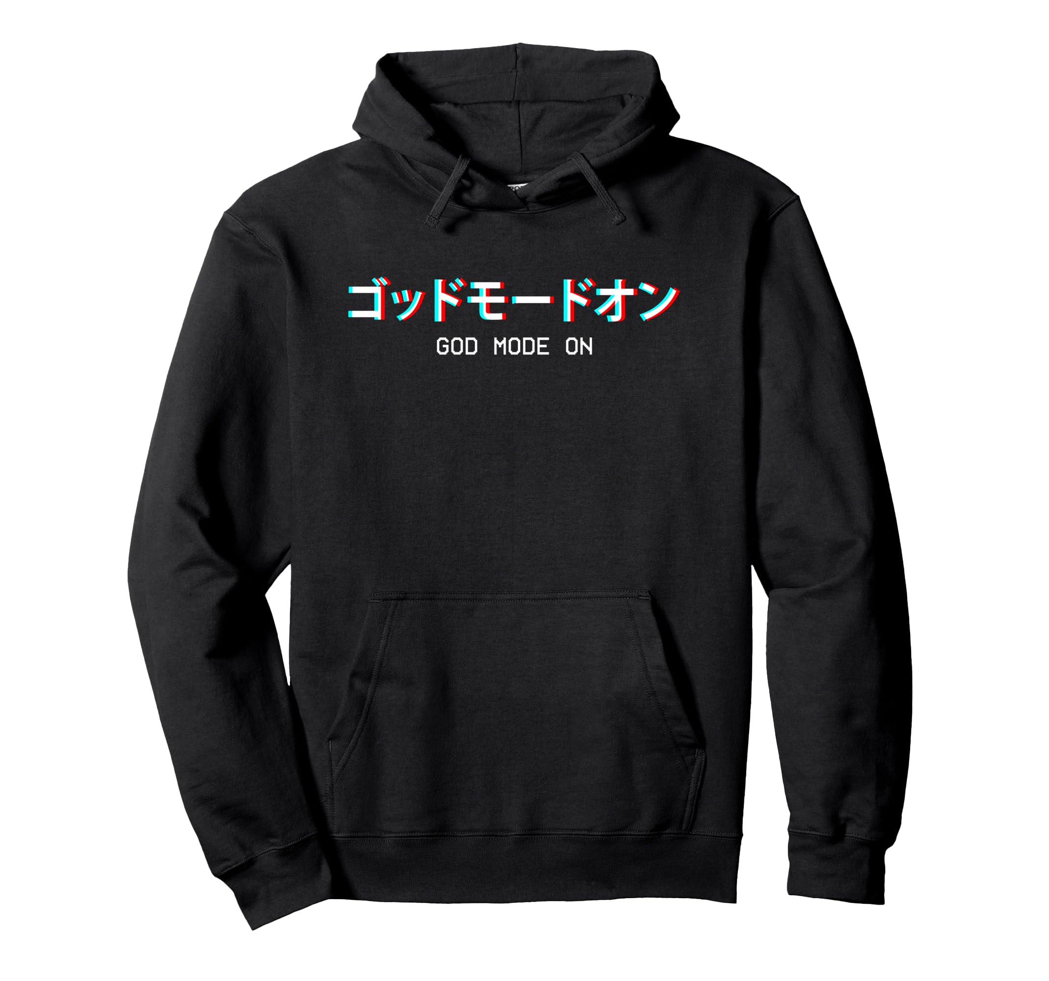 God Mode Japanese Vaporwave Aesthetic Hoodie - Custom Art Print Unisex - T-Shirt, Sweatshirt, Hoodie