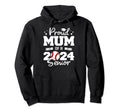 Proud Mum 2024 Senior Funny Baseball Hoodie - Streetwear Style for Adults - T-Shirt, Sweatshirt, Hoodie