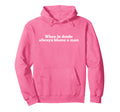 When Doubt Always Blame Y2K Aesthetic Hoodie - Graphic Print Men Women - T-Shirt, Sweatshirt, Hoodie