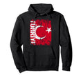 T Rkiye Flag Distressed Turkey T Rkiye Hoodie - Trendy Graphic for Adults - T-Shirt, Sweatshirt, Hoodie